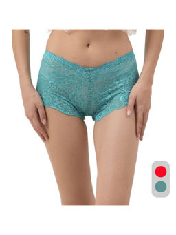 Da Intimo - Multi-Color Multi-Color Lace Mid Waist Boyshorts Panty (Pack of 2)