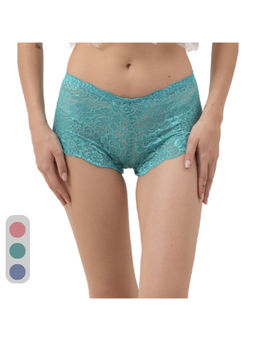 Da Intimo - Multi-Color Multi-Color Lace Mid Waist Boyshorts Panty (Pack of 3)
