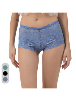 Da Intimo - Multi-Color Multi-Color Lace Mid Waist Boyshorts Panty (Pack of 3)