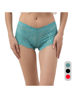 Da Intimo - Multi-Color Multi-Color Lace Mid Waist Boyshorts Panty (Pack of 3)