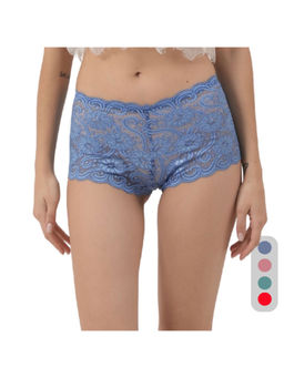 Da Intimo - Multi-Color Multi-Color Lace Mid Waist Boyshorts Panty (Pack of 4)