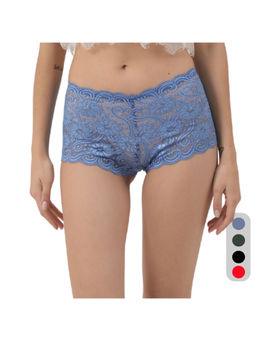 Da Intimo - Multi-Color Multi-Color Lace Mid Waist Boyshorts Panty (Pack of 4)