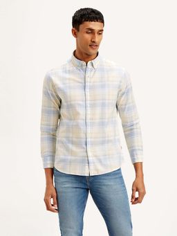 Levi's - Blue Men's Checkered Slim Fit Shirt
