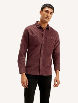 Levi's - Wine Men's Solid Slim Fit Shirt