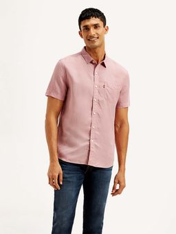 Levi's - Pink Men's Solid Slim Fit Shirt