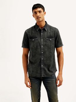 Levi's - Charcoal Men's Washed Slim Fit Shirt