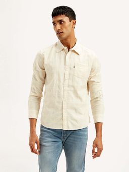 Levi's - Off White Men's Textured Slim Fit Shirt