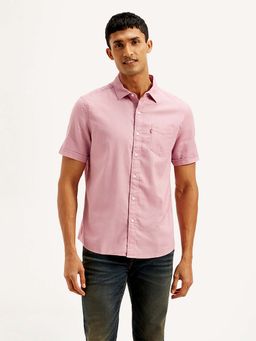 Levi's - Pink Men's Solid Slim Fit Shirt