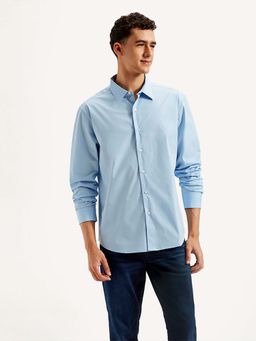 Levi's - Blue Men's Solid Slim Fit Shirt
