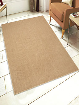 Saral Home - Cotton & Jute Carpet (Beige, 180X270 cm)