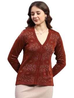 Monte Carlo - Multi-Color Self Design Regular Cardigan