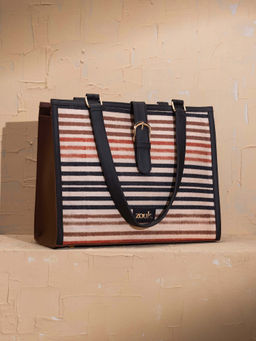 Zouk - Rhea Kapoor Office Bag - Qutub Stripes
