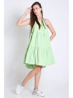French Theory - Summer Flared Dress - Sublime Green