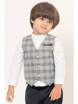 One Friday - Frosty Charm Boys Grey Suit (Set of 2)