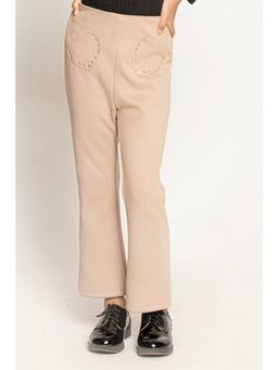 One Friday - Varsity Chic Beige Bliss Bell Bottom Trouser