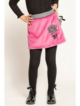 One Friday - Rosy Pink Houndstooth Skirt