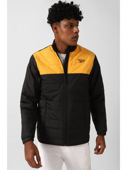 Reebok - Mens Light Padded MP Jacket Black & Yellow