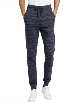 Cavalli Class - Navy Blue Lined Sporty Logo Track Pant