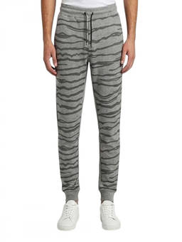 Cavalli Class - Grey Lined Sporty Logo Track Pant (XL)