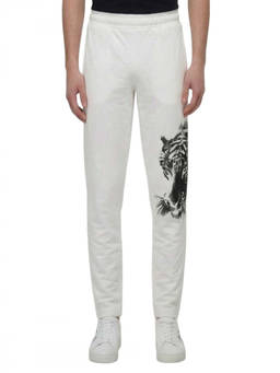 Cavalli Class - White Logo Print Joggers