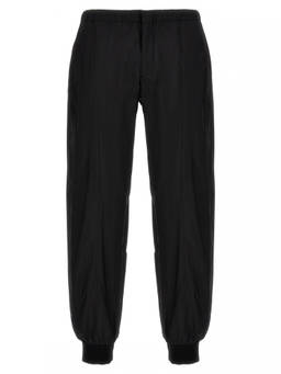 PRADA - Black Silk Blend Track Pant (M)