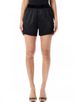 Tom Ford - Black Stretch Silk Satin Shorts
