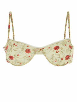PRADA - Printed Nylon Ette Crop-Top