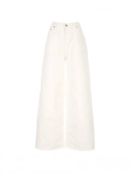 Golden Goose - White Wide Leg Jeans