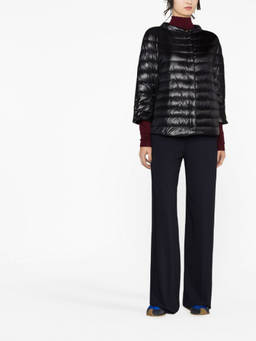 Herno - Black Brown Quilted Padded Jacket (XS)