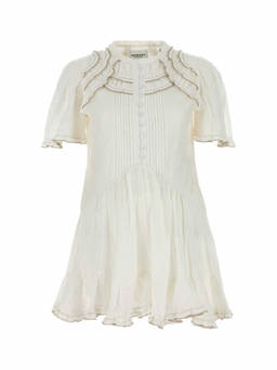 Isabel Marant - White Cotton Blend Celyana Dress