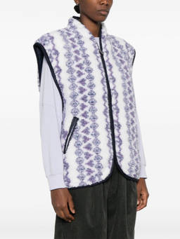 Marant Etoile - White Printed Reversible Vest (S)