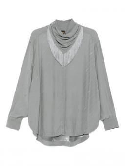 Boss - Grey Oversized-Fit Top