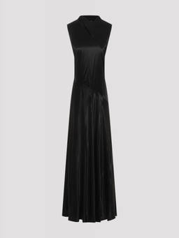 Jil Sander - Black Cupro Long Dress (S)