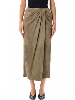 Ralph Lauren Collection - Beige Pleated Midi Skirt (26)