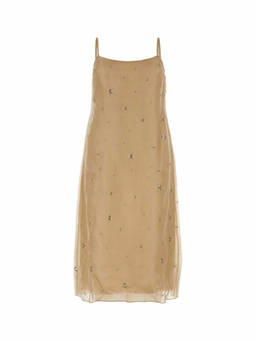 PRADA - Beige Organza Dress (S)