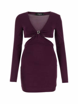 Dsquared2 - Plum Viscose Mini Dress