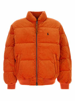 POLO RALPH LAUREN - Orange Corduroy Down Jacket