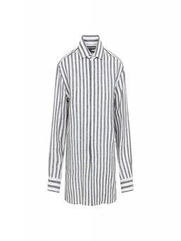 Ralph Lauren Collection - Black White Regular Stripes Shirt (S)