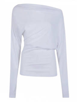 Ann Demeulemeester - White Drop Shoulder Top (XS)