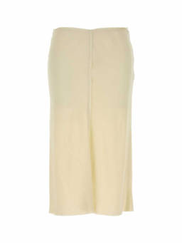 AMI Paris - Beige Stretch Midi Skirt