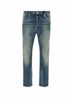 Dsquared2 - Blue Cotton Slim Fit Jeans (26)