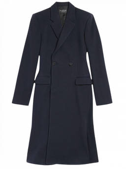 Balenciaga - Navy Blue Wool Coat (M)