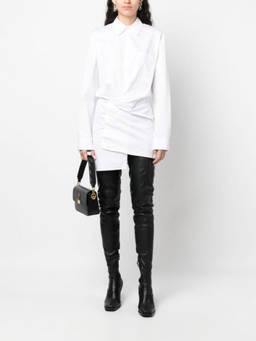 OFF-WHITE - White Cotton Shirt Dress (XS)