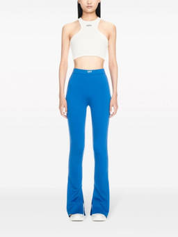 OFF-WHITE - Light Blue High Waisted Flared Leggings
