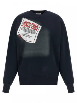Jean Paul Gaultier - Blue The Blue Gaultier Label Sweatshirt (S)