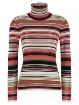 Missoni - Pink Striped Turtleneck Sweater