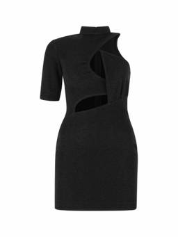 Stella McCartney - Black Cut-Out Asymmetric Dress