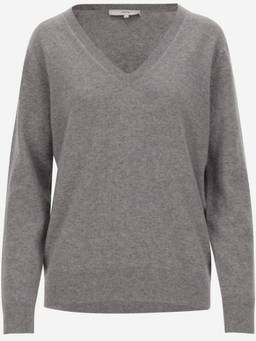 Vince - Grey V-Neck Pullover