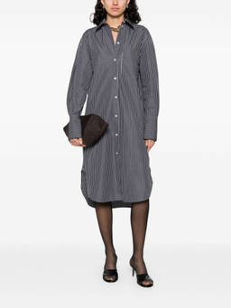 Toteme - Black Striped Cotton Shirtdress