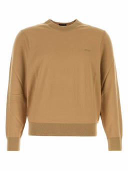 Boss - Beige Regular Crew Neck Sweater